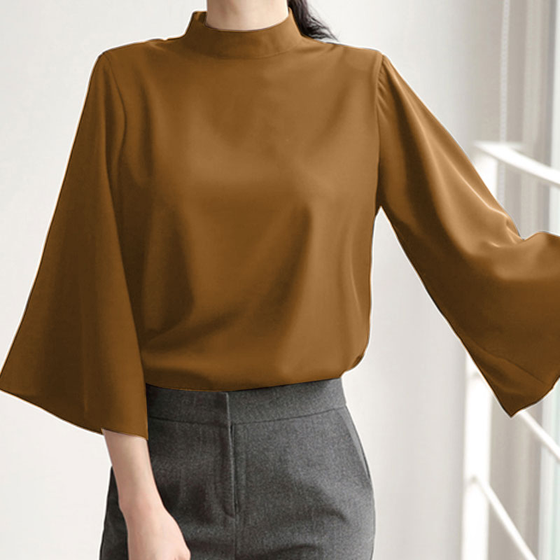 Sofia High-Collar Shirt