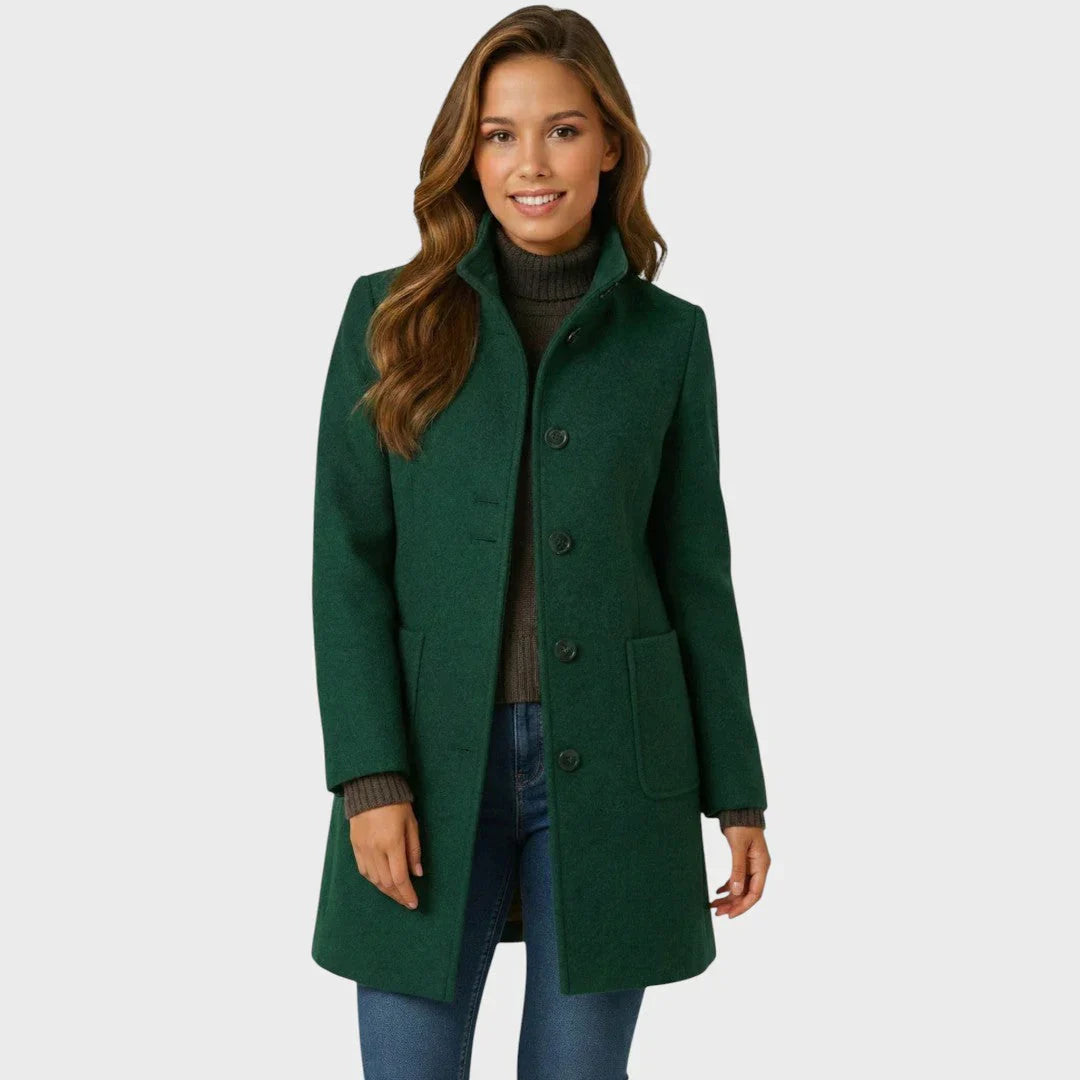 Evelyn Mid-Length Button Coat