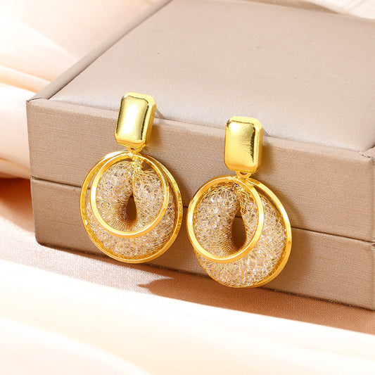 Aurora Mesh Drop Earrings