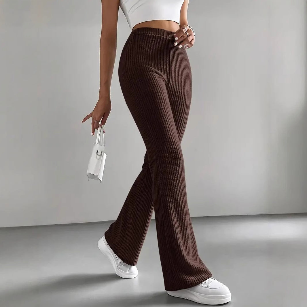 Contour Ribbed Flare Pants