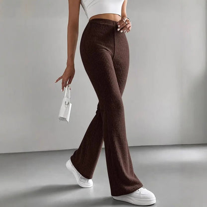 Contour Ribbed Flare Pants