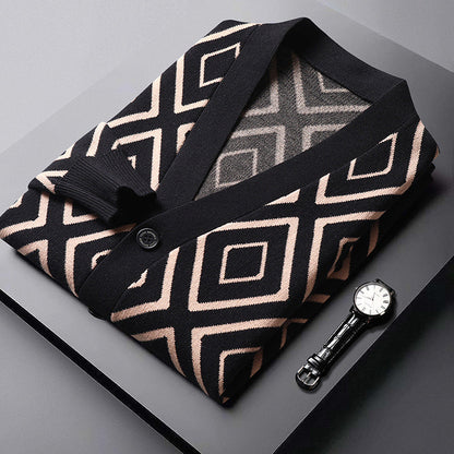 Diamond Grid Cardigan