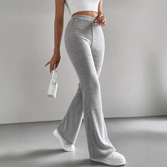 Contour Ribbed Flare Pants