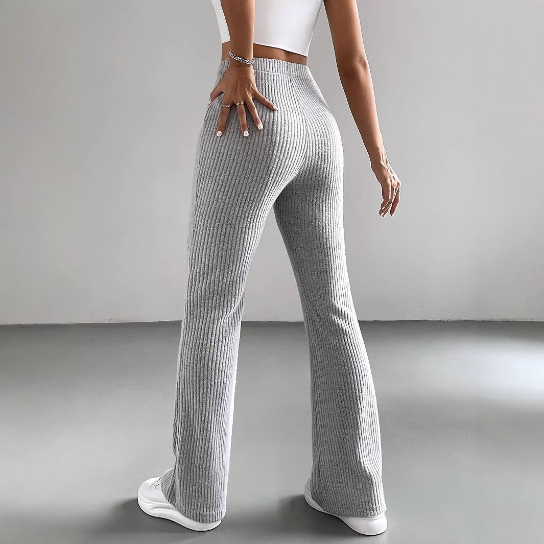 Contour Ribbed Flare Pants