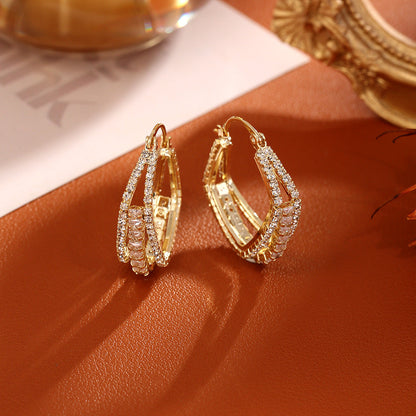 Lily Prescott Crystal Hoops