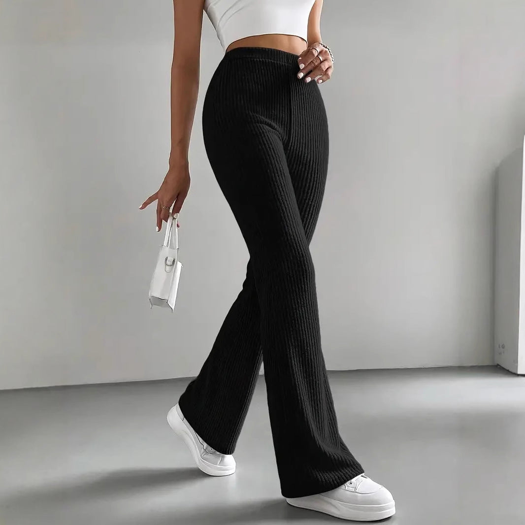 Contour Ribbed Flare Pants