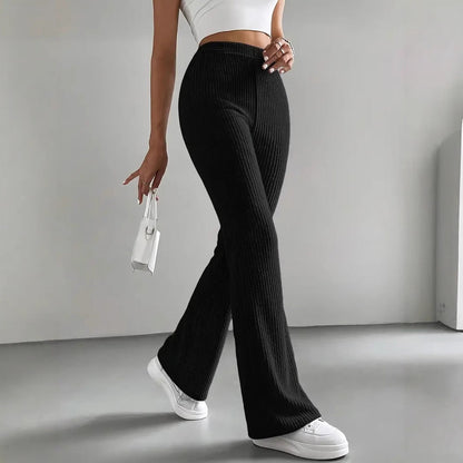 Contour Ribbed Flare Pants
