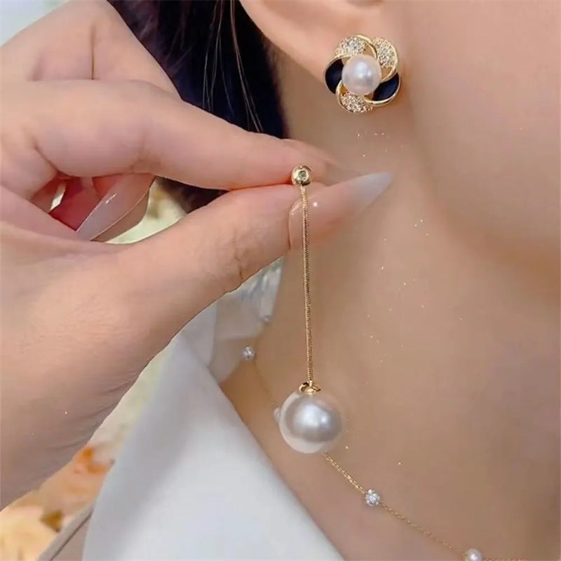 Olivia Pearl Drop Earrings