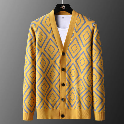 Diamond Grid Cardigan