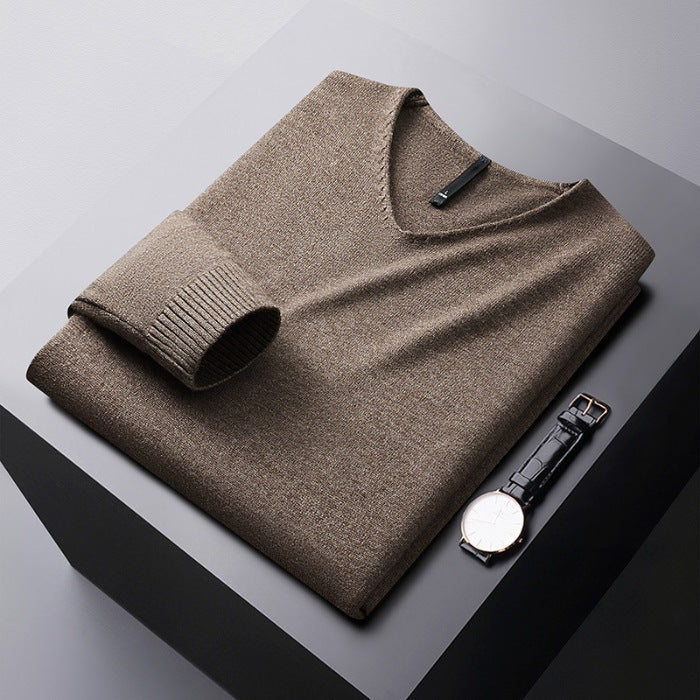 Nicolas V-Neck Knit Sweater
