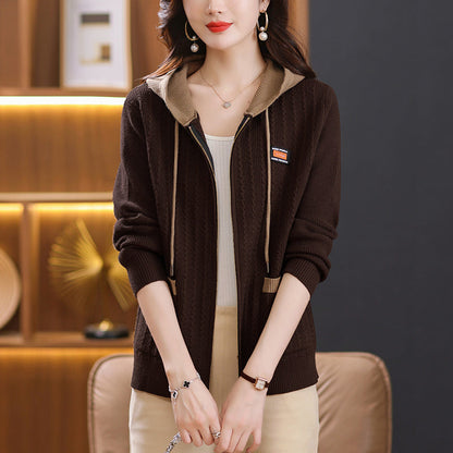 Amelia Knit Zip Hoodie