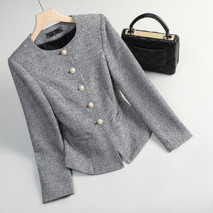 Valeria Pearl Button Blazer