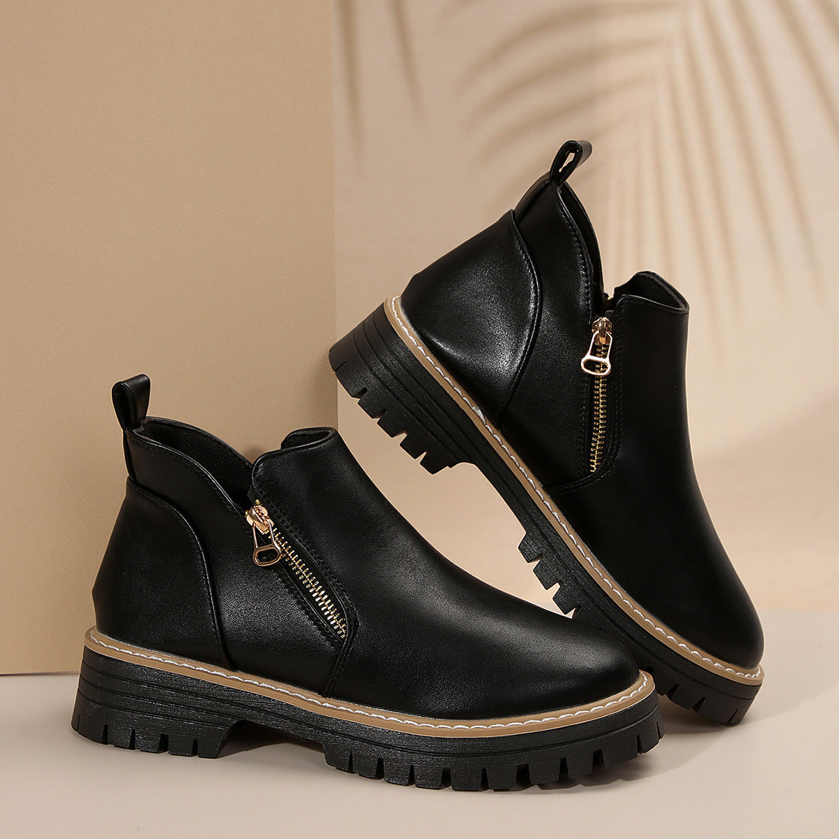 Harper Zip Ankle Boots