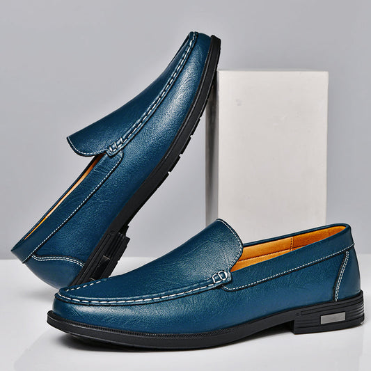 Azure Leather Loafers