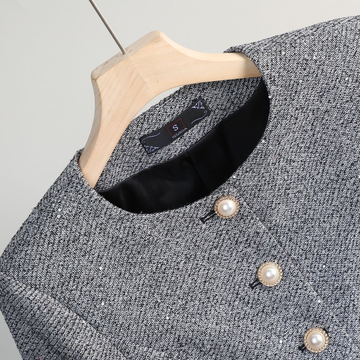 Valeria Pearl Button Blazer