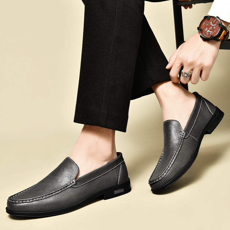 Azure Leather Loafers