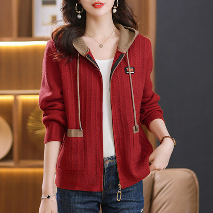 Amelia Knit Zip Hoodie
