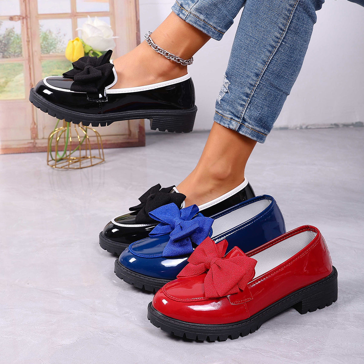 Charlotte Bow Loafers
