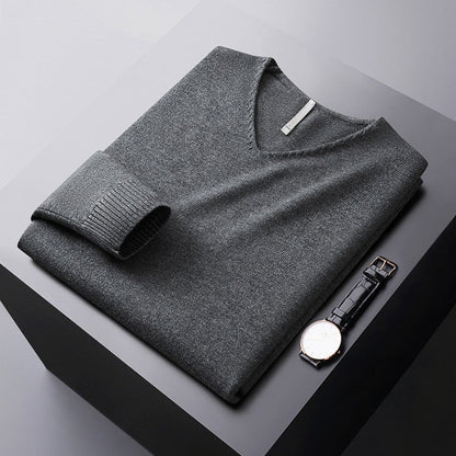 Nicolas V-Neck Knit Sweater