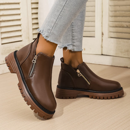 Harper Zip Ankle Boots