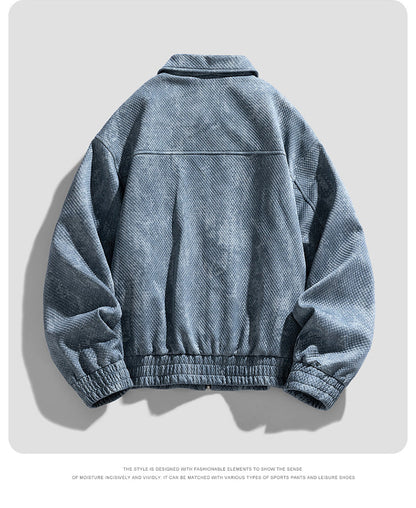 Gridline Denim Jacket