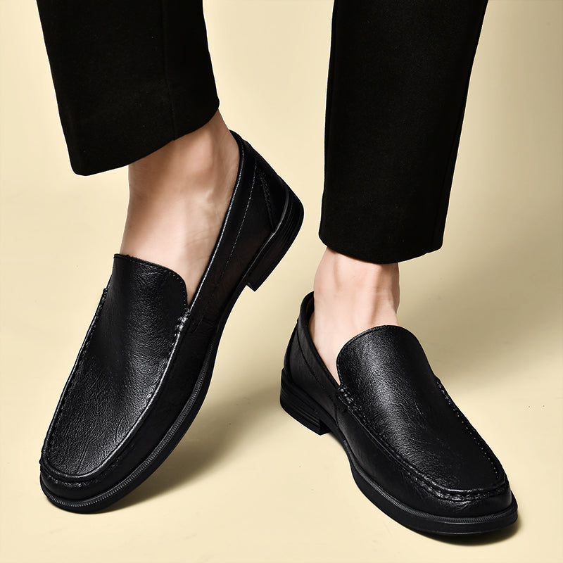 Azure Leather Loafers