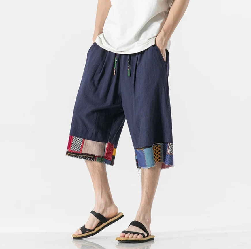 Bravlen Patchwork Shorts