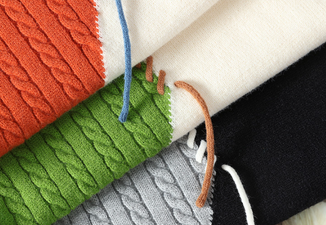 Patchwork Knit Crew