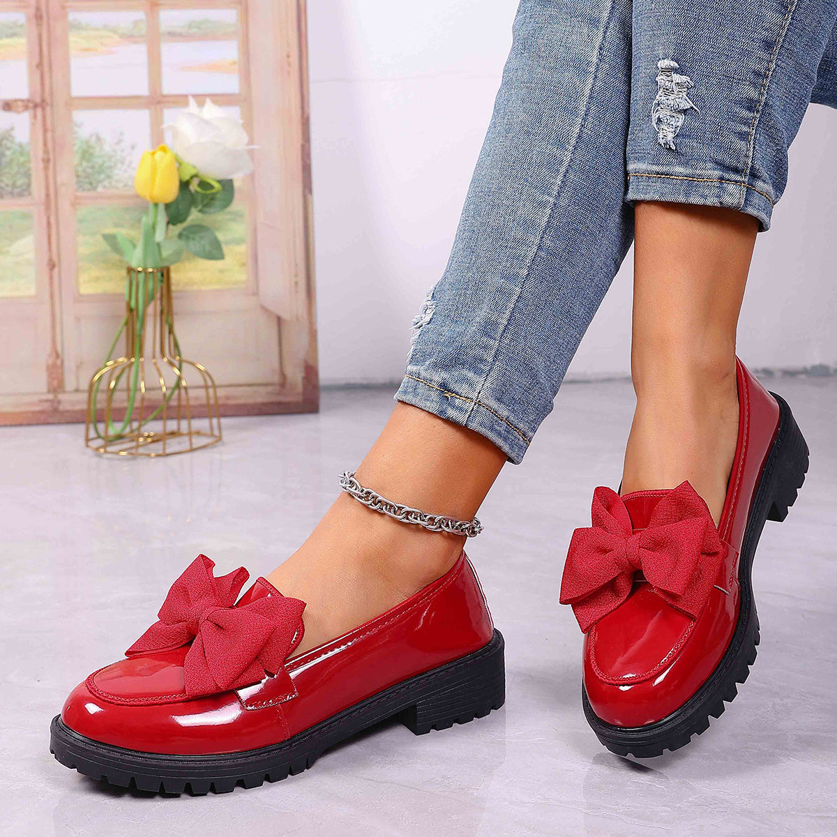 Charlotte Bow Loafers
