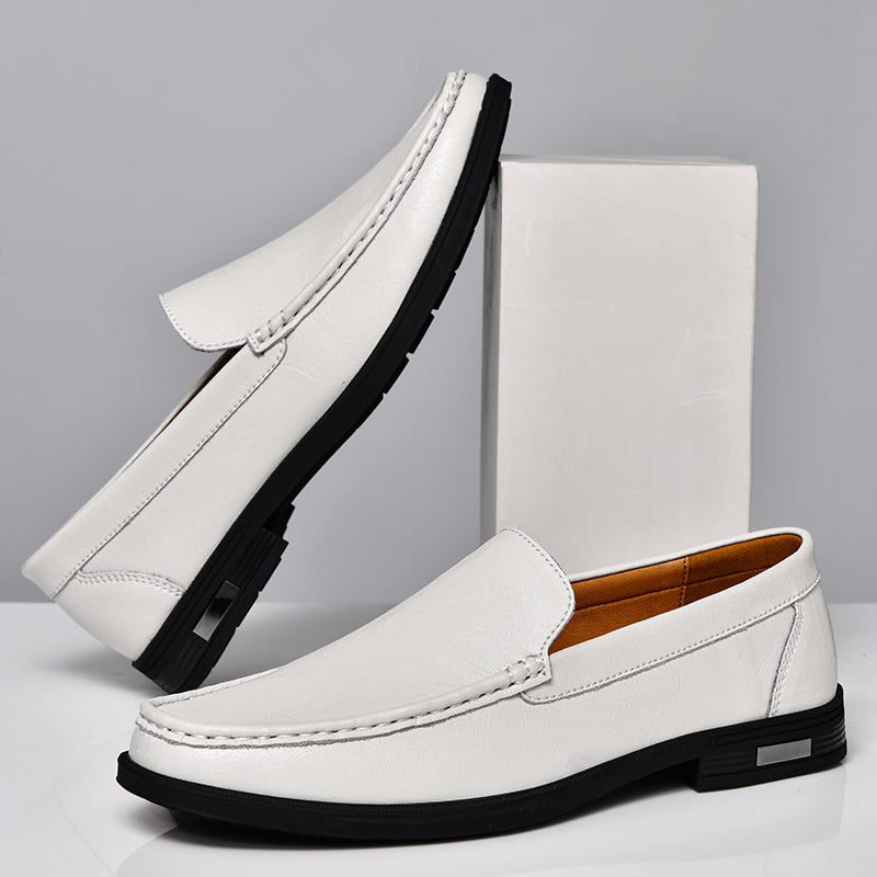 Azure Leather Loafers