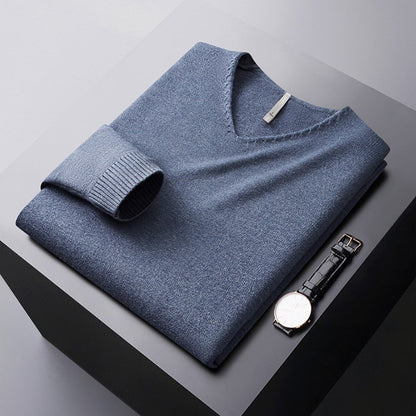 Nicolas V-Neck Knit Sweater