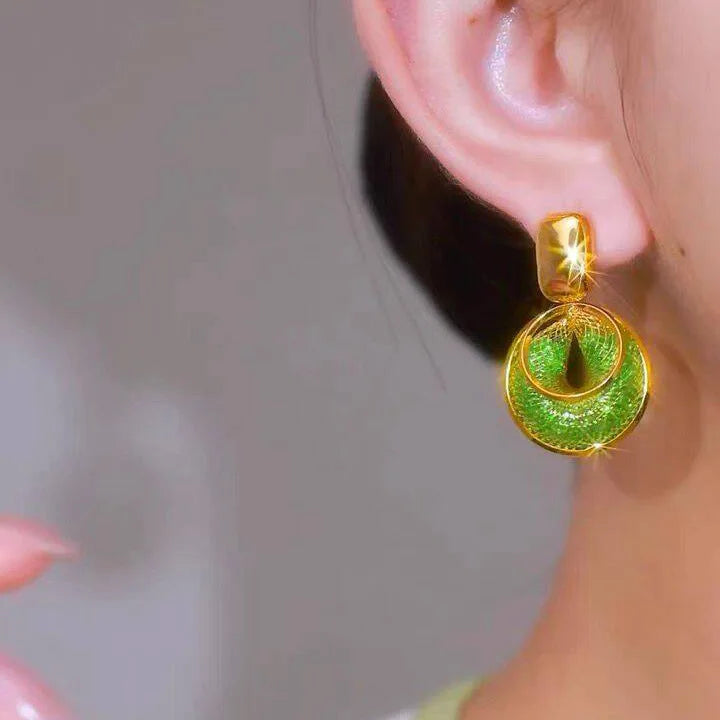 Aurora Mesh Drop Earrings