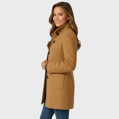 Evelyn Mid-Length Button Coat